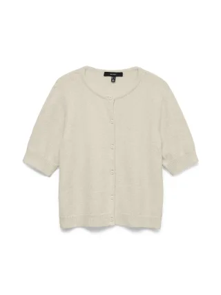 VERO MODA - VMDOFFY 2/4 O-NECK BUTTON CARDIGAN NOOS Birch - Gr. - M