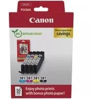 Tinte Photo Value Pack CLI-581 inkl. 50 Blatt 10x15 Fotopapier