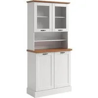 Home affaire Küchenbuffet Teramo Breite/Höhe 86/181 cm, mit Metallgriffen
