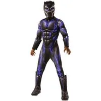 Rubie´s Kostüm Avengers Endgame - Black Panther Kostüm für Kinder, Hochwertiges Marvel-Muskelprotz-Kostüm mit Muskelpolstern