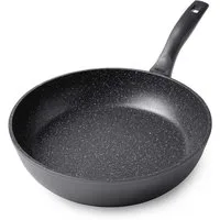 STONELINE Schmorpfanne 28 cm, induktionsgeeignet, Aluminium (1-tlg), mit echten Steinpartikeln, induktionsgeeignet, Made in Germany
