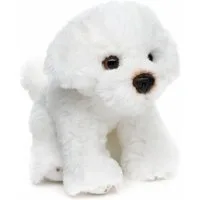Teddys Rothenburg Kuscheltier Malteser weiß sitzend 13 cm Plüschhund Stofftier (Plüschtier, Stoffhund, Plüschmalteser)