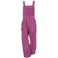 Guru-Shop Relaxhose Luftige Latzhose, gestreifter Ethno Style Boho.. alternative Bekleidung
