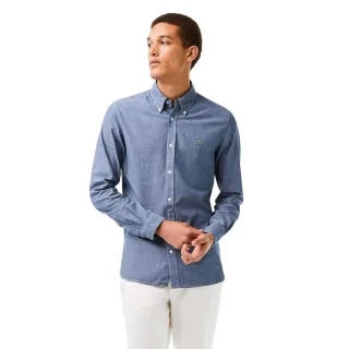Lacoste - Hemd für Herren, Chambray-Stoff, Schmal (Blau)