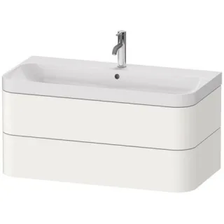 Duravit Happy D.2 Plus c-shaped Set wandhängend Weiß 975x490x480 mm - HP4348O8484 HP4348O8484
