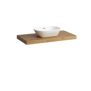 Laufen Waschtisch-Platte LANI 495x985x65 mit Aussschnitt mittig H4046611122671