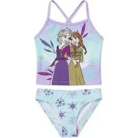 Disney Frozen Badeanzug Eiskönigin Anna + Elsa Schwimmanzug Zweiteiler Badeanzug Mädchen Mädchen Anna und Elsa Badeanzug