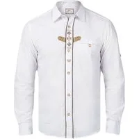 Steigenhöfer Manufaktur Trachtenhemd Herren Langarm - Vincent - Mit Trachten und Jeans kombinierbar Traditionelles Herren Hemd mit Kentkragen für dein Oktoberfest Outfit