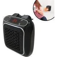 Starlyf Heizlüfter Power Heater, 800 W, Wandheizgerät, Steckdosen Mini Heizung, Timer