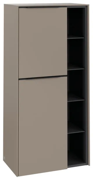 Villeroy & Boch Subway 3.0 Mittelschrank, 2 Türen, 574 x 1200 x 346,5 mm, Taupe / Taupe C59801VM