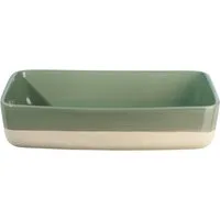 ASA SELECTION Auflaufform Grande Auflaufform rechteckig salbei 28,5x20x6cm, Steinzeug, Küche, Kochen, Backen