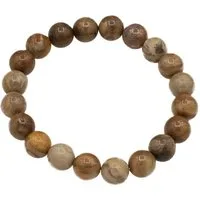 Bella Carina Armband Herren Armband aus versteinerten Holz Perlen, mit versteinertem Holz