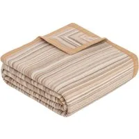 Wohndecke Jacquard Decke Malang, IBENA, mit filigranen Streifen, made in Europe