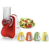 Moulinex Zerkleinerer DJ756G Fresh Express Plus, 150 W, Gemüseschneider, Gemüsehobel, 5 Einsätze inkl. Reiben