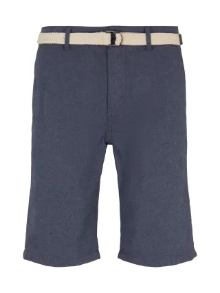 Denim Tom Tailor - Chino Shorts mit Gürtel navy twill - Gr. - XS
