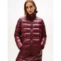 Tommy Hilfiger Steppmantel GLOSS HW DOWN WAIST REG MAXI in leicht glänzender Optik