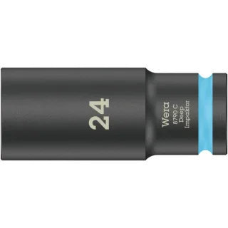 Wera 8790 C Impaktor Deep Steckschlüsseleinsatz mit 1/2"-Antrieb Cyan - 05004839001