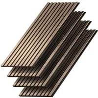 Vicco Wandpaneel Sonoa, Nussbaum, 4 Stück, (4-tlg)