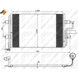 NRF Klimakondensator Seat Leon Toledo VW Bora Golf 4 1,9