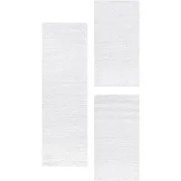 Carpettex Hochflor-Bettumrandung Unicolor - Einfarbig, Höhe 50 mm, (Bett-Set, 3-tlg., Bettvorlage), Schlafzimmer Teppich Bettumrandung Läufer Set 3 teilig