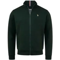U.S. Polo Assn. Sweatjacke USTheoo – Herren Zip-Jacke mit Stehkragen und Logo-Stickerei Baumwoll-Polyester-Mix, weich, formstabil und mit Eingrifftaschen