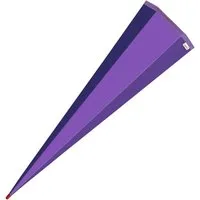 Roth Schultüte Rohling, 85 cm, eckig, ohne Verschluss, Zuckertüte zum Basteln