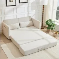 ANYSUN Loungesofa Faltbares Schlafsofa, 2-Sitzer-Couch,das 2-in-1 Klappsofa, Bodensofa-Bett,Cordstoff,mit zwei Lendenkissen, bequemes Cord Bodensofa für Wohnzimmer,Wohnung,kleine Räume