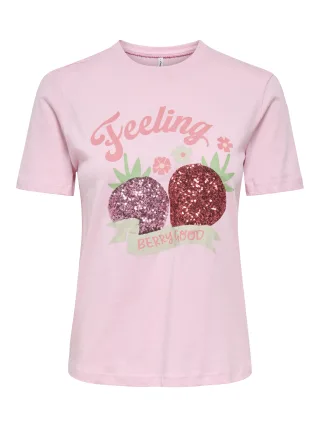 ONLY - ONLKITA S/S TEE JRS NOOS Romance Rose - Gr. - S