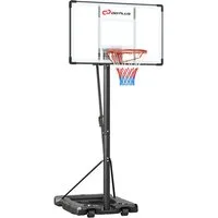COSTWAY Basketballständer, Tragbarer, 170-305cm höhenverstellbarer Basketballkorb