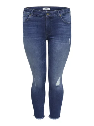 ONLY CARMAKOMA - CARWILLY REG SKINNY ANK JEANS MBD NOOS Medium Blue Denim - Gr. - 46