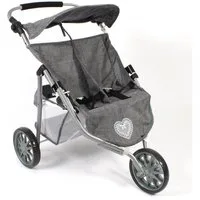 CHIC2000 Puppenwagen 697 76 Zwillings - Jogger Jeans Grey