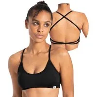 Smilodox Sport-BH Sena, Shaped Fit Top, offener Rücken, überkreuzte Träger Push Up BH, atmungsaktives Material, leichtes Training Freizeit