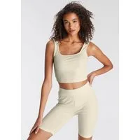 LASCANA Shorty bestehend aus Top und Shorts aus Rippmaterial, Homewear-Set