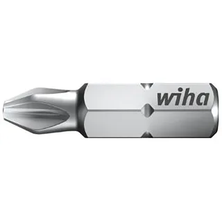 Wiha Bit Standard 25 mm Pozidriv (PZ1) 3 Stück 1/4 zoll in Box - 10 Stück - 07859