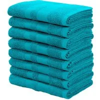 OTTO home Handtücher Vanessa, 8 Handtücher, 50x100cm, in Standard- und Premium-Qualität, Walkfrottee (Set, 8-St), Handtücher mit Bordüre, 100% Baumwolle, einfarbig, weich