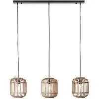 Brilliant Pendelleuchte Woodrow, ohne Leuchtmittel, Bambus Lampe, Nature-Style, 130 x 105 cm, E27