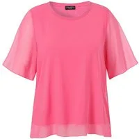 VIA APPIA Kurzarmbluse Bluse Rundhals 1/2 Arm