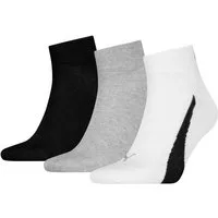 PUMA Kurzsocken PUMA UNISEX LIFESTYLE QUARTER 3P (3-Paar, 3 Paar) mit kurzem geripptem Schaft