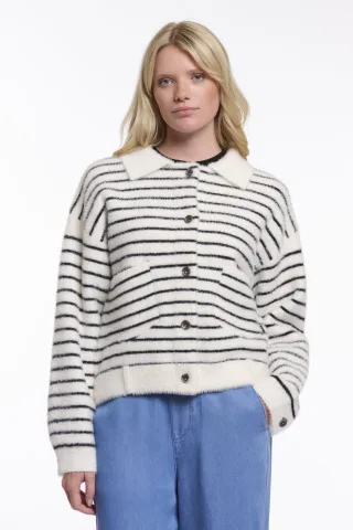 Rino&Pelle - Bubbly.5012621 black white striped - Gr. - m