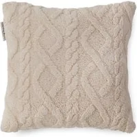 Descanso Dekokissen Jacquard teddy, Dekokissen, Zierkissen, Weich, 40x40 cm, Teddy, Jacquard