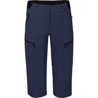 Bergson Outdoorhose PORI Capri Damen 3/4 Wanderhose, robust, elastisch, Normalgrößen, peacoat blau