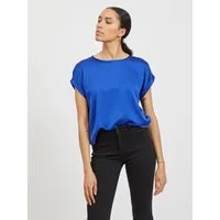 Vila Kurzarmshirt VIELLETTE S/S SATIN TOP - NOOS Kunstfaser, regular fit