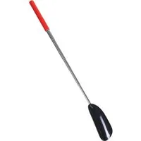 Koopman Schuhlöffel Schuhanzieher Teleskop Anzieher 25-72 cm (Stück, 1-tlg., Packung), Rot, ausziehbar, Metall / Kunststoff, Teleskopstiel