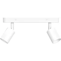 linovum LED Aufbaustrahler AWORA Deckenlampe 2 flammig weiss schwenkbar mit 2x E27 Fassung Spot