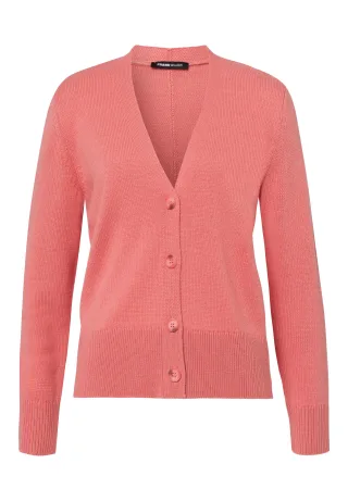 FRANK WALDER - Strickjacke VELVET BLOOM in softer Haptik - Gr. - 38