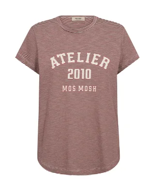 MOS MOSH - MMCamp O-SS Stripe Tee - Gr. - XS