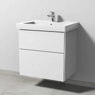 Sanipa 3way Waschtischunterbau zu Villeroy & Boch Subway 2.0 Waschtisch mit 2 Auszügen, Weiß-Soft BR61343