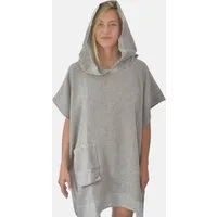 Lou-i Badeponcho Surfponcho Made in Germany Badeponcho, Kapuze, Tasche mit Knopf, mit Kapuze und Tasche