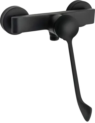 Neuesbad Serie 630 Vital Klinik Brausearmatur ohne Brauseset, Schwarz NB1DEBGAN40C1