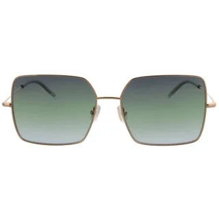 Hugo Boss – Sonnenbrille mit roségoldenem Metallrahmen und graugrünen Gläsern